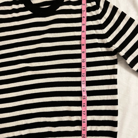 Black and White Striped Sweater - Picture 6 of 7